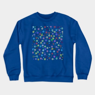 vibrant bright colorful polka dots pattern Crewneck Sweatshirt